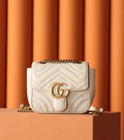 Replica Gucci GG Marmont Square Beige - elite superclone designer purse