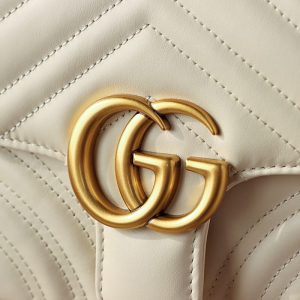 Replica Gucci GG Marmont Square Beige - authentic-look luxury purse replica