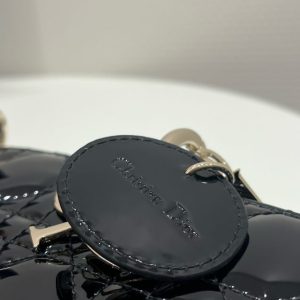 Replica Dior Lady D-Joy Bag Patent Black - premium-grade designer purse dupe