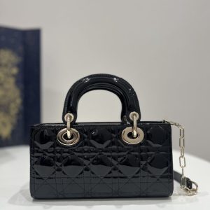 Replica Dior Lady D-Joy Bag Patent Black - best-selling designer handbag dupe