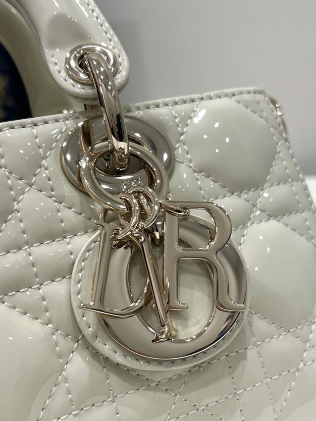 Replica Dior Lady D-Joy Bag White Patent - best-selling designer handbag dupe