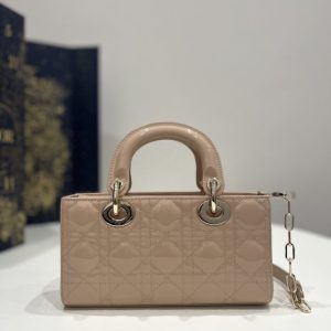 Replica Dior Lady D-Joy Bag Caramel Patent - authentic-look luxury purse replica