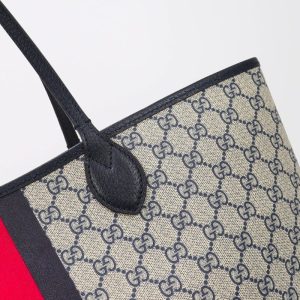 Replica Gucci GG Large Tote Bag Blue - authentic-look luxury purse replica