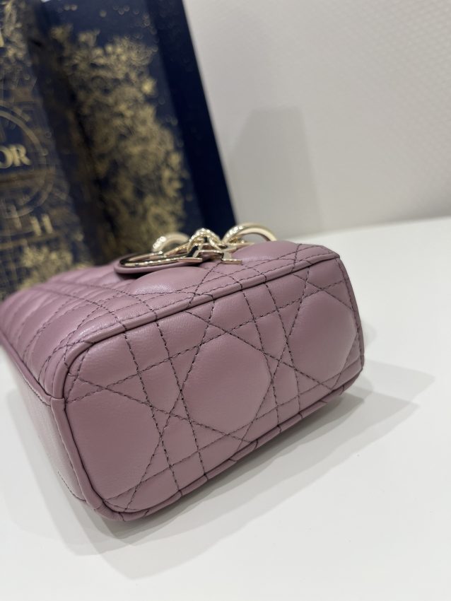 Replica Dior Lady D-Joy Bag Purple - near-authentic luxury replica handbag