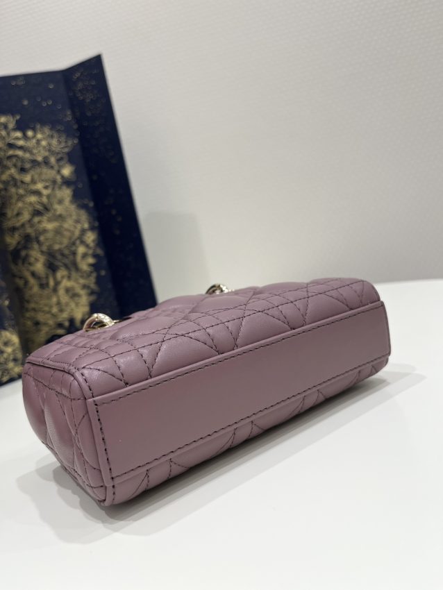 Replica Dior Lady D-Joy Mini Bag Dark Purple - best-selling designer handbag dupe