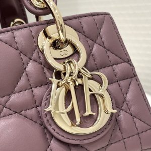 Replica Dior Lady D-Joy Mini Bag Dark Purple - 1:1 designer replica handbag