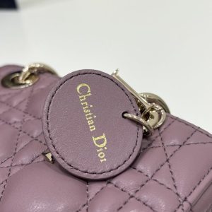Replica Dior Lady D-Joy Mini Bag Dark Purple - best quality luxury bag dupe