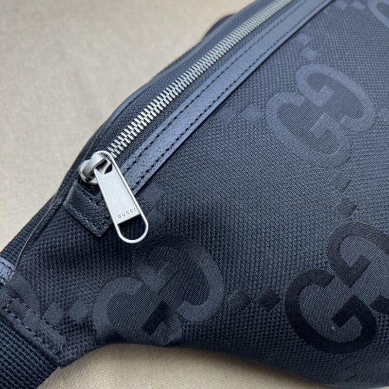 Replica Gucci Double G Waist Bag Black - high-quality designer bag clone