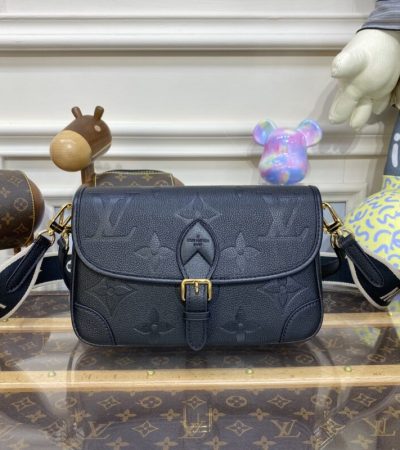 Replica Louis Vuitton Nano Diane Satchel Black - top-tier luxury replica shoulder bag
