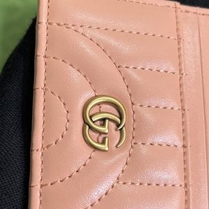 Replica Gucci Marmont Card Holder Pink - high-accuracy replica luxury purse