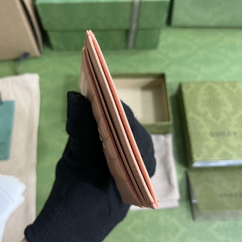 Replica Gucci Marmont Card Holder Pink - elite superclone designer purse