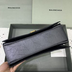 Replica Balenciaga Crush Large Black 2.0 - authentic-look luxury purse replica