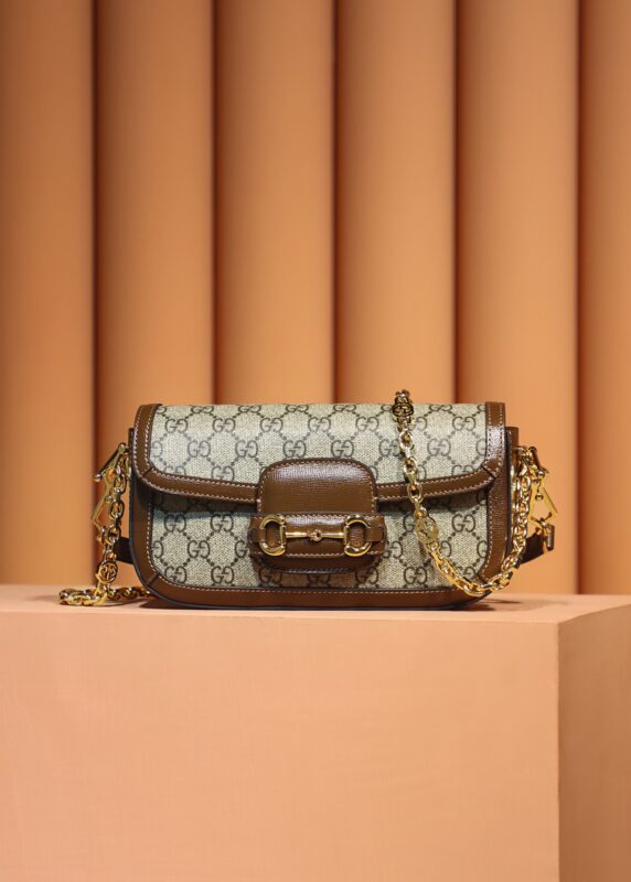 Replica Gucci 𝐇𝐨𝐫𝐬𝐞𝐛𝐢𝐭 𝟏𝟗𝟓𝟓 Baguette Bag - elite superclone designer purse