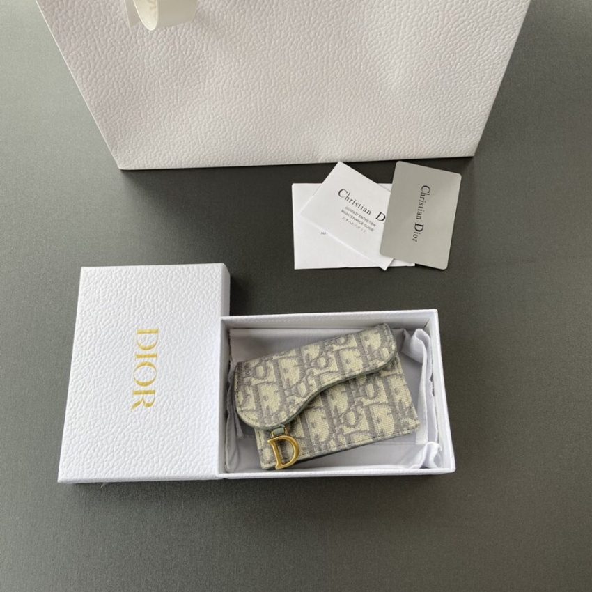 Replica Dior Bloom Card Holder Beige - 1:1 designer replica handbag