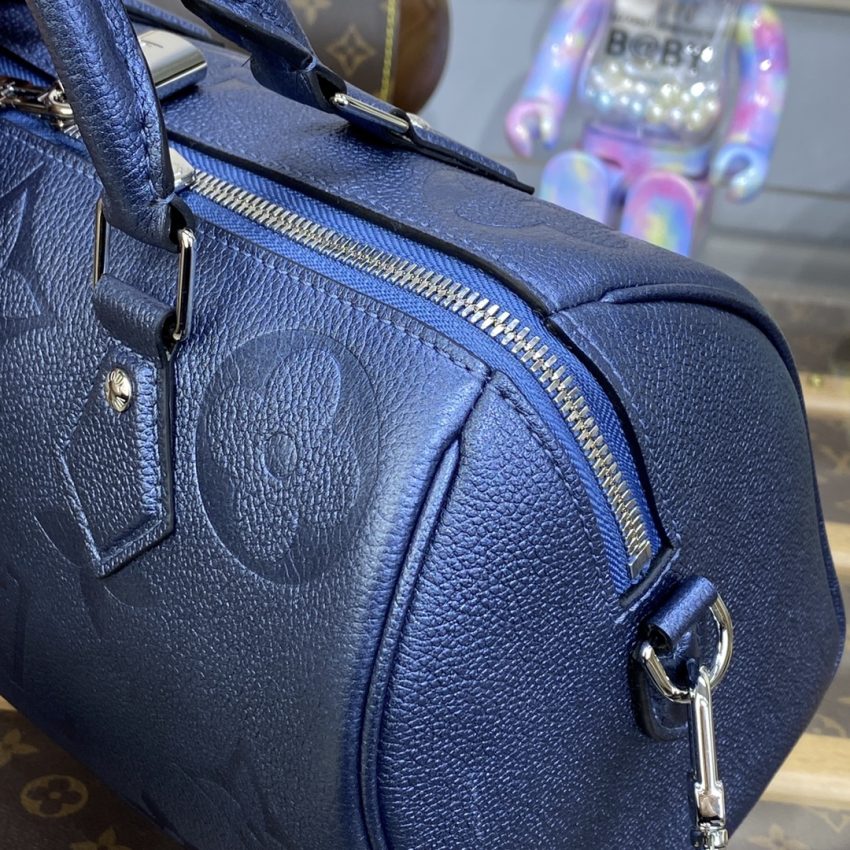 Replica Louis Vuitton Speedy Bandouliere 25 Dark Blue - realistic designer-inspired fake bag