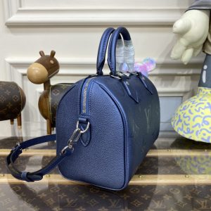 Replica Louis Vuitton Speedy Bandouliere 25 Dark Blue - near-authentic luxury replica handbag