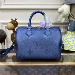 Replica Louis Vuitton Speedy Bandouliere 25 Dark Blue - ultra-realistic fake designer tote