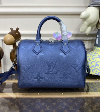 Replica Louis Vuitton Speedy Bandouliere 25 Dark Blue - ultra-realistic fake designer tote