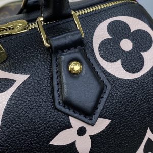 Replica Louis Vuitton Speedy Bandouliere 25 Black-Pink - top-rated replica designer bag