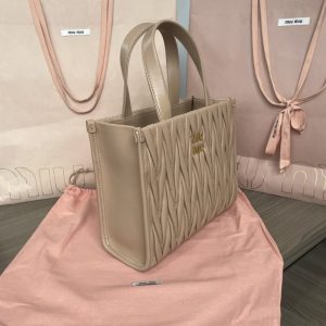 Replica Miu Miu Matelassé Tote Brown - best-selling designer handbag dupe
