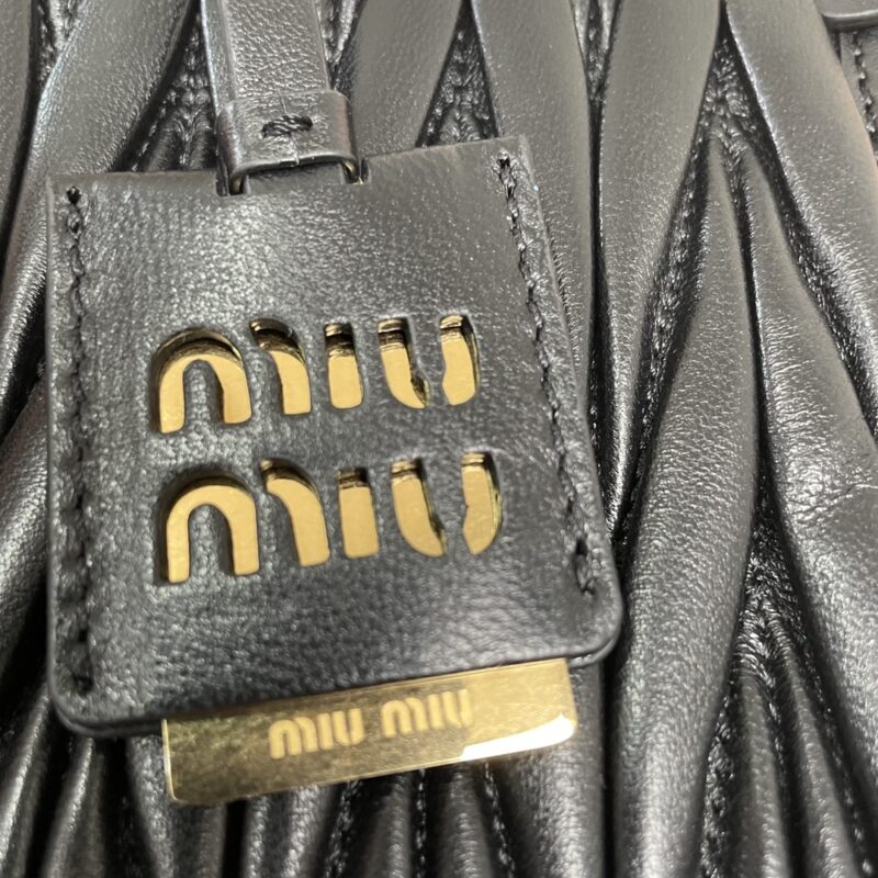Replica Miu Miu Matelassé Tote Black - ultra-realistic fake designer tote