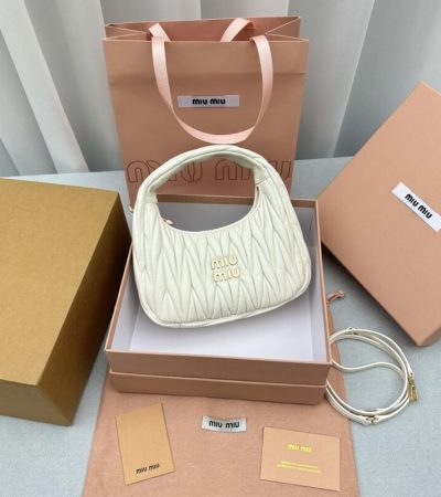 Replica Miu Miu Wander White - premium 1:1 fake handbag model