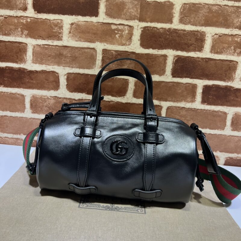 Replica Gucci Luggage Bag Black - premium 1:1 fake handbag model
