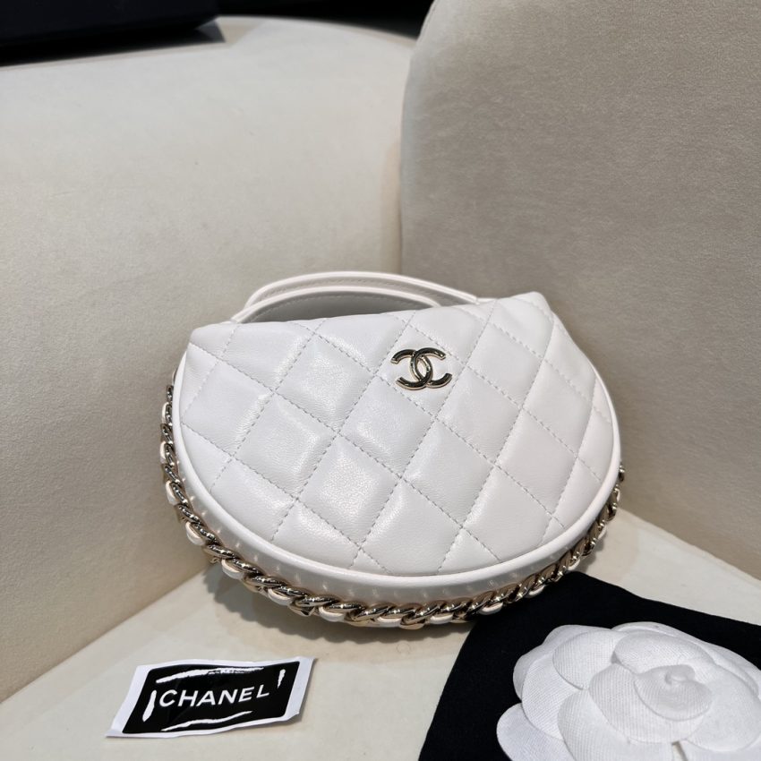 Replica CHANEL 23c Pouch White - high-end fake designer purse