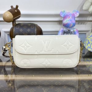 Replica Louis Vuitton Wallet on Chain Ivy Full White - high-end fake designer purse