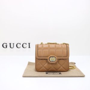 Replica Gucci Gucci Deco Double G Nude - high-end fake designer purse