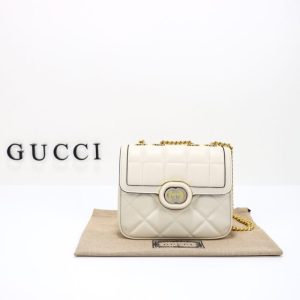 Replica Gucci Gucci Deco Double G White - best-selling designer handbag dupe