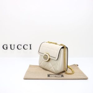 Replica Gucci Gucci Deco Double G White - premium 1:1 fake handbag model