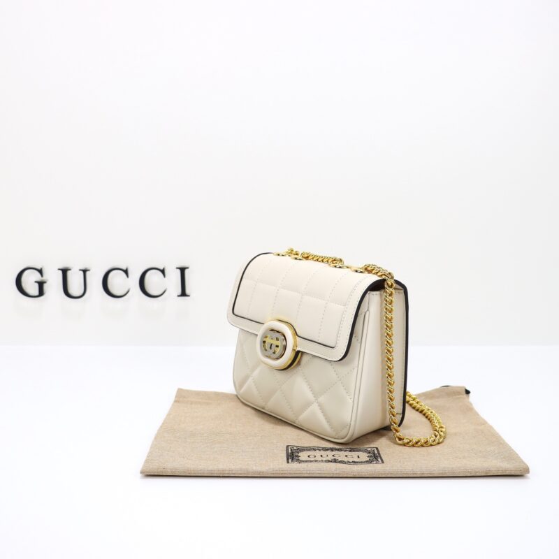 Replica Gucci Gucci Deco Double G White - premium 1:1 fake handbag model