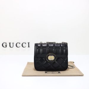 Replica Gucci Gucci Deco Double G Black - premium 1:1 fake handbag model