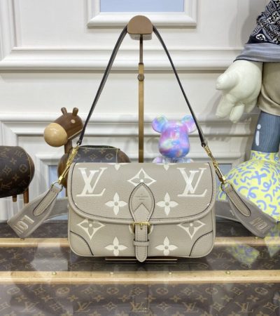 Replica Louis Vuitton Nano Diane Satchel Beige - realistic designer-inspired fake bag