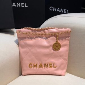 Replica CHANEL 23s Mini Garbage Bag Pink - realistic designer-inspired fake bag