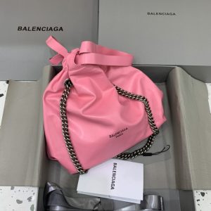Replica Balenciaga Crush Small Tote Pink - authentic-look luxury purse replica
