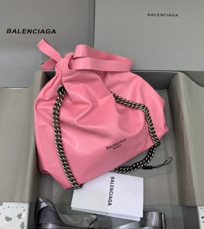 Replica Balenciaga Crush Small Tote Pink - authentic-look luxury purse replica