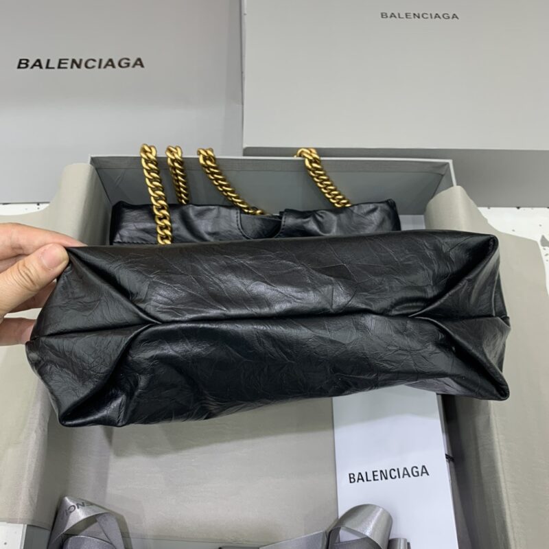 Replica Balenciaga Crush Small Tote Black - 1:1 designer replica handbag