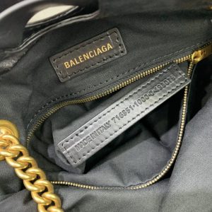 Replica Balenciaga Crush Small Tote Black - high-accuracy replica luxury purse
