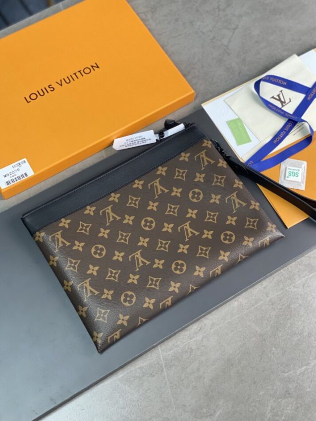 Replica Louis Vuitton To Go Pochette Brown - premium 1:1 fake handbag model