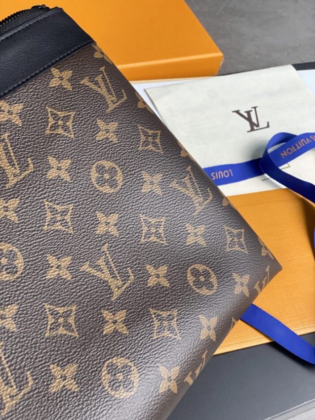 Replica Louis Vuitton To Go Pochette Brown - realistic designer-inspired fake bag