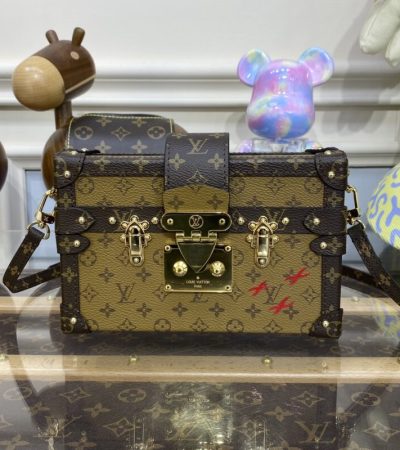 Replica Louis Vuitton Petite Malle Brown - high-quality designer bag clone