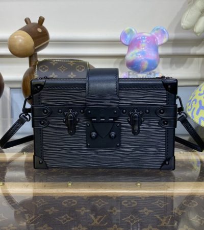 Replica Louis Vuitton Petite Malle Full Black - top-rated replica designer bag