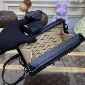 Replica Louis Vuitton Petite Malle Full Black - realistic designer-inspired fake bag