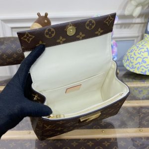 Replica Louis Vuitton Cluny Mini Brown - top-tier luxury replica shoulder bag
