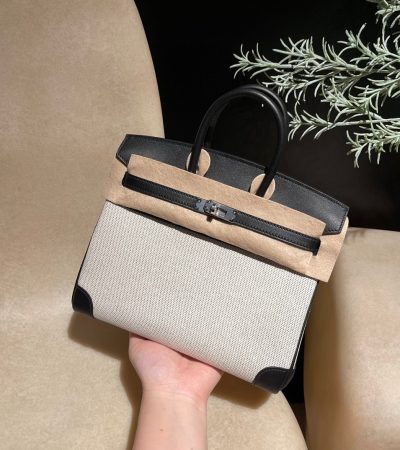 Replica Hermes Birkin Swift Black Silver - top-rated replica designer bag