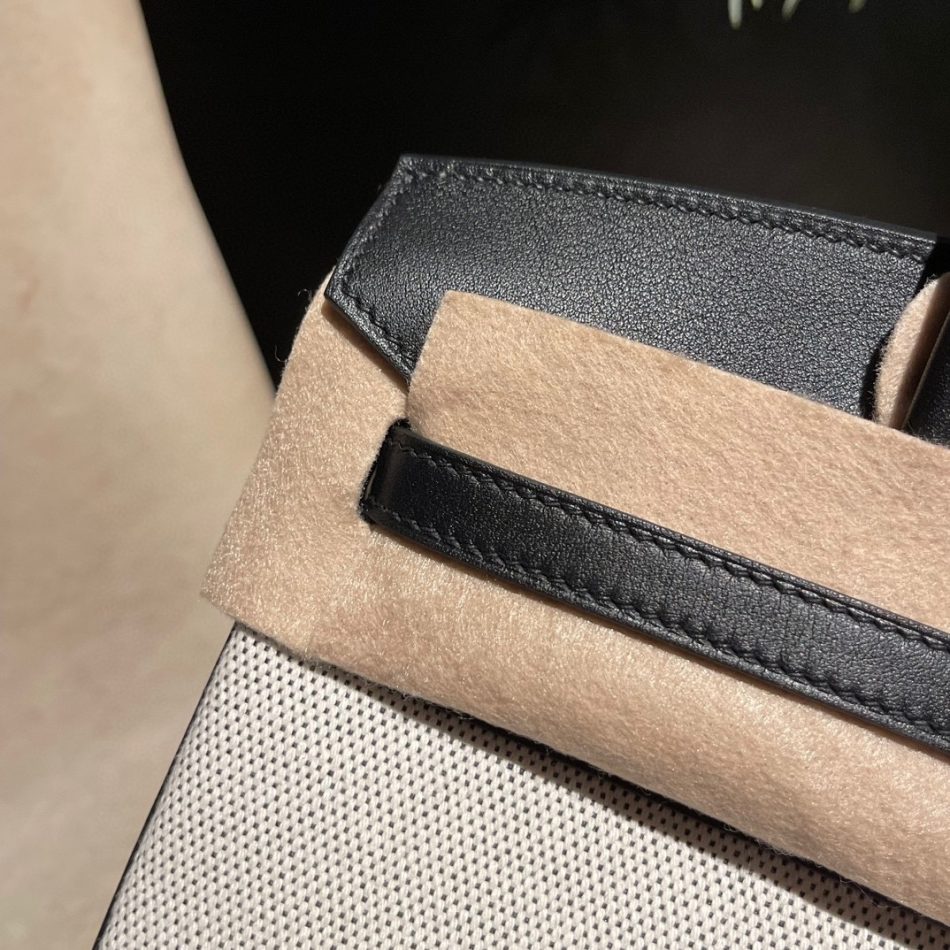 Replica Hermes Birkin Swift Black Silver - high-accuracy replica luxury purse