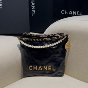 Replica CHANEL 23s Mini Garbage Bag Black - 1:1 designer replica handbag