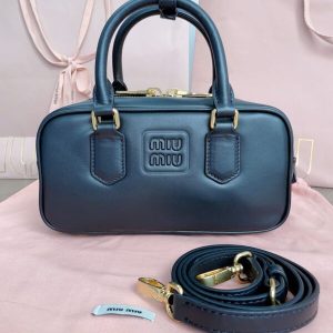 Replica Miu Miu Arcadie Small Full Black - near-authentic luxury replica handbag